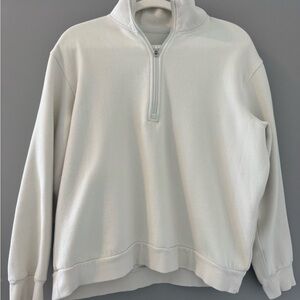 Lululemon Cream Half-Zip Sweatshirt